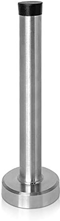 Door Stopper, 6 Inch Long Door Stop, Stainless Steel Doorstops Wall Mount Door Mount with Sound Dampening Rubber Tip, Brushed Nickel Stainless Steel Doorstops