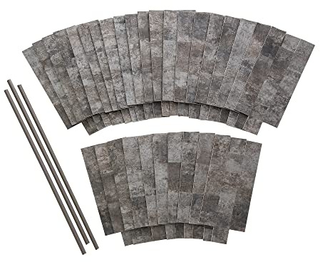 Aspect Peel and Stick Collage Tile in Ancient Cork (15 Sq Ft Kit)