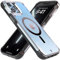 REBEL Klare iPhone 13 Pro Max Hülle [Crystal Series Gen-3] MagSafe-kompatibel, Vergilbungsfrei, Schützende Stoßfänger, Metallknöpfe, Slim Fit Grip, 6,7 Zoll Phone 2021 (Crystal Black)