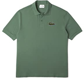 Lacoste Unisex Loose Fit Polo Shirt, Ash Tree, S