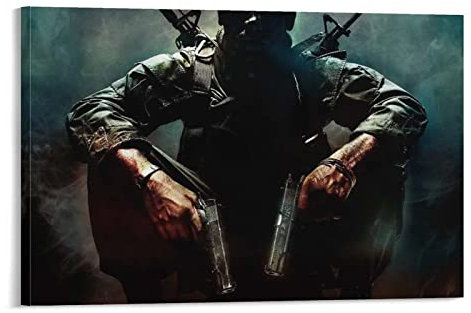 DARXGB Foto Auf Leinwand 60x90cm Call of Duty Black Ops für Druck auf Leinwand Malerei Wandkunst für Wohnzimmer Wohnkultur Junge Geschenk Kein Rahmen