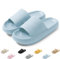 QJJQ Ciabatte Donna Uomo Comode Slide Ciabatte Nuvole Ultra Morbide Casa Pantofole Sandalo Estive Antiscivolo Ciabatte da Mare Spiaggia Piscina, Blu, 40-41 EU