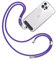 TBOC Handykette Schlüsselband [Violett] Zum Aufhängen Nacken Handykette Universal mit Pad [Schwarz] Handyband Zum umhängen