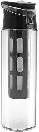 Cafetera Helada, Botella portátil de 550 ml, cafetera de té con Filtro de Malla Reutilizable, infusor de café Helado y té, Botella de Viaje Prueba de Fugas, Tarro de infusión fría para té Helado y