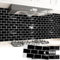 Art3d Confezione da 20 piastrelle adesive da cucina, in vinile, per bagno, lavanderia, stufa, camper, 30,5 x 15,2 cm, colore: nero