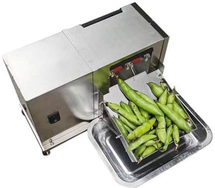 KHZKHC Máquina Peladora De Frijoles Semiautomática, Peladora De Guisantes, Máquina Peladora De Guisantes para El Hogar, Interruptor De Bloqueo Automático, para Guisantes/Soja/Frijoles/Edamame