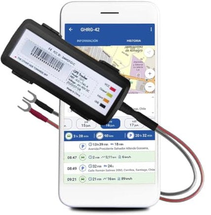 GPS7000 – GPS-Tracker für versteckte Fahrzeuge – einfache Installation an der Autobatterie – wasserdichtes Ortungsgerät für Autos Anhänger – Positionierung für Fahrzeuge (12 Monate Service Inklusive)
