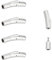 UNICRAFTALE 5 Stück Armband Halskettenverschlüsse 304 Edelstahl Bajonettverschlüsse Säulenverschlüsse Für Lederkordeln Röhren Schmuckverschlüsse Mit Druckknopf Für Armbänder Halsketten 3mm Loch