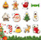 CLHXWU Set di 12 Formine Biscotti Natale,Taglia Biscotti Natale,Stampi Biscotti Natalizi in Acciaio Inossidabile,Albero di Natale, Pan di zenzero, Babbo Natale e altre forme