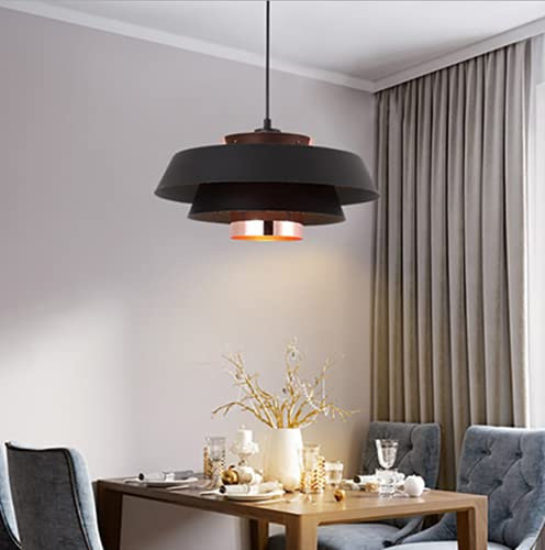 SSNCcNC Schwarz, Pendellampe Nordic Kreative PH5 Pendelleuchte Dänisch Designer Hängeleuchte Modern E27 Hängelampe Wohnzimmer Restaurant Arbeitszimmer Studie Bar Schlafzimmer Kronleuchter