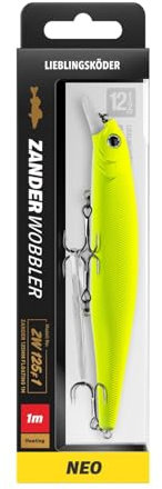 Lieblingsköder Zanderwobbler 125mm 20g - Wobbler zum Zanderangeln, Farbe Lieblingsköder:Neo
