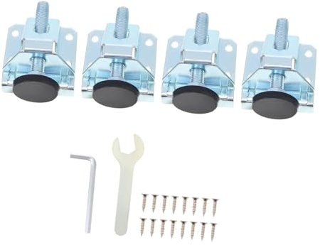 Gadpiparty 1 Ensemble 4 Pièces Niveleur Porte Plinthe Nivellement Trousse Soutien Planches Haut Ajustable Épi Colonne Montante Convertisseur Plan De Travail Extenseurs Acier Laminé à Froid