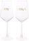 Confettis – Lot de 2 verres à vin – Mr & Mrs – Cadeau de mariage/anniversaire/enterrement de vie de jeune fille, cadeau de couple et articles pour la maison – Emballé et prêt à offrir.