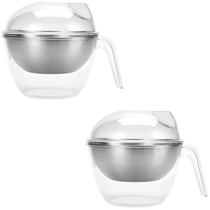 Vdaxvme Ensaladera grande de acrílico helada con tapa, cuenco frío multiusos para ensalada, pastas de frutas con tapa para mantener la frescura