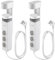 revolt Steckdose: 2er-Set 3-fach-Tischsteckdose mit Schraubklemme, 2x USB-C, 1x USB-A (klemmbare Steckdosenleiste mit, 3-fach Steckdosenleiste mit C, Versenkbare)