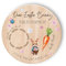Personalised Easter Bunny Treat Board Custom Name Wooden Plate Easter Eve Gifts for Kids Keepsake Present (Design 1)