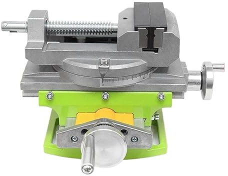 Drehmaschine 2-in-1-Fräs- und Bohrvorrichtung mit Präzisionsschraubstock, drehbarem Tisch und Aluminiumlegierungs-Verbundarbeitstisch