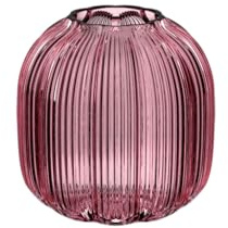 Villeroy & Boch – Fleur Gifts Vase, Höhe: ca. 11 cm, Lila, Florale Glasvase für kleine Blumenarrangements, Hochwertiges Glas