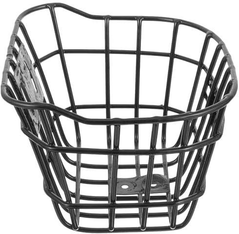 TEHAUX Cesta de Bicicleta Delantera de Hierro Gran Capacidad y Estructura Estable, Adecuado para Transportar Mochilas Escolares y Verduras
