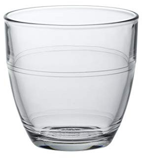 Duralex 1016AB06A0111 Gigogne Trinkglas, Wasserglas, Saftglas, 160ml, Glas, transparent, 6 Stück