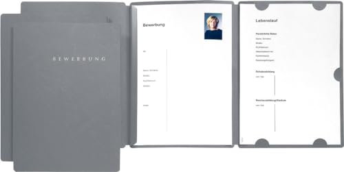 Pagna Bewerbungsset Select Basic (3 Bewerbungsmappen) grau