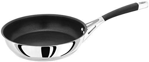 Stellar Flow 20cm Frying Pan, Non-Stick, Induction Suitable, Stainless Steel Cooking Pot, Oven Safe Cookware