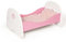 Bayer Design 54201AA Puppenbett aus Holz, mit Bettwäsche, Kissen und Bettdecke, rosa, Klein, 50 x 33 x 26 centimeters