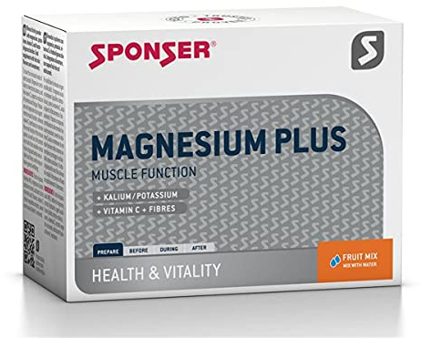 Sponser MAGNESIUM PLUS 20 x 6g Fruit Mix Sport Getränk, 12-100