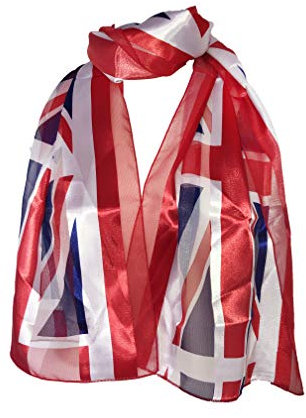 Pamper Yourself Now Union jack scarf thin pretty scarf great for any outfit lovely gift
