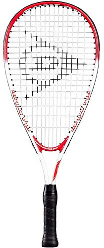 Dunlop Sports Fun Junior Squash Racket, Red/White, 5-7 Years Old, 22 Length