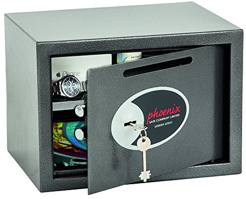 Phoenix SS0802KD Vela Deposit Home & Office Safe mit Schlüsselschloss (klein)