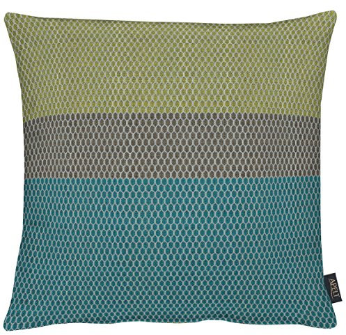 Apelt Rayon 49X49 Fb.14 Kissenhülle, Polyester, Petrol/grün, 49 x 49 cm, 1 Einheiten