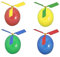 Red Deer Toys Ballonhubschrauber Spielzeug mit 18 Ballons, 3 Hubschraubern und Propellern, ideal zum Füllen von Partytüten für Jungen und Mädchen
