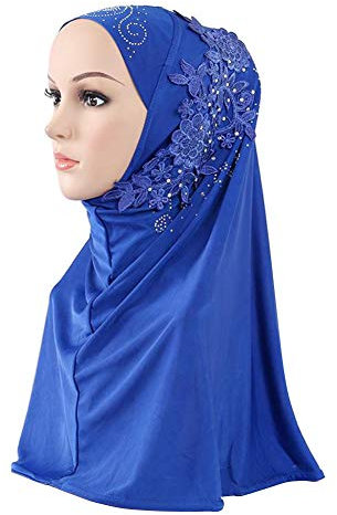 Amorar Hijab Kopftuch Muslimische Frauen Turban Kopfbedeckung Halstuch Haartuch Abaya Dubai Frauen Elegante Gesichtsschleier Hidschab Schal Beanie Bandanas Chemo Kappe
