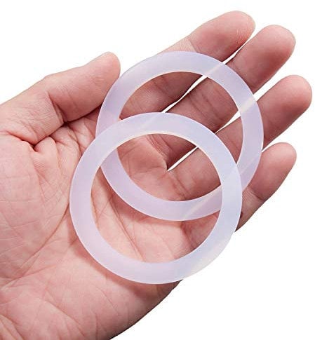 Litorange 8 piezas de repuesto de silicona de grado alimenticio (mejor que la goma) para juntas de aluminio para estufas y cafeteras Moka Express Dama Espresso Bialetti 4 tazas