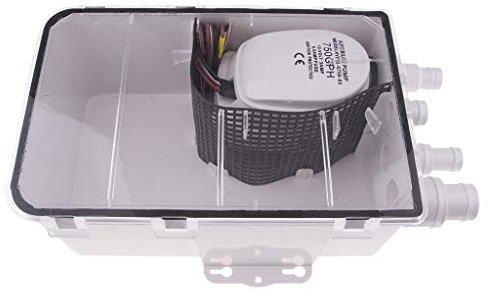 Unbekannt - Système de pompe de vidange automatique de 12 V - 12 V - Boîte de vidange pour grille d'aération, bateau, camping-car, AOD