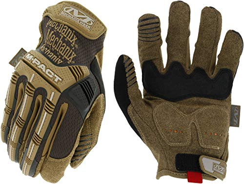 Mechanix Wear: M-Pact Arbeitshandschuhe, berührungsfähig, Aufprallschutz, absorbiert Vibrationen (XX-Large, Braun)