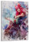 haocaitou Ahri Poster, dekoratives Gemälde, Leinwand, Wandkunst, Wohnzimmer, Poster, Schlafzimmer, Gemälde, 40 x 60 cm