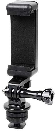 Blitzschuh-Adapter-Set, PellKing Handyhalterung für DSLR-Kamera, Action-Kamera, GoPro, Hero, 9, 8, 7, 6, 5, Akaso, DJI OSMO Aktion (Blitzschuh-Handyhalterung)