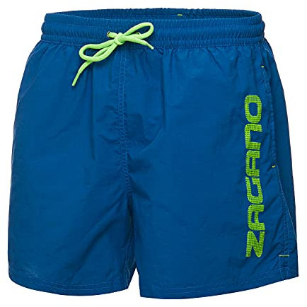 Zagano Adam Lipski Badehose Herren 5115 - Badehosen Männer Schwimmhose - Badeshorts - Bad Strand Boxer Shorts for Men - Kurze Hosen - Trainingshose Beachshorts midnightb Blue blau Gr. XL