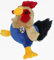 Hahn Kuscheltier Gockel blau braun Huhn Plüschtier Vogel Anton - Kuscheltiere*biz