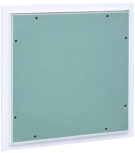 vidaXL Panel de Acceso Estructura Rampilla Inspección Marco Puerta Revisión Mantenimiento Paredes Techos Aluminio y Placa de Yeso 300x300 mm