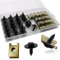VooGenzek 40 Stücke Schraube Mutter Clip Kit, Kotflügelclip Blechmutter Befestigung, Blechschrauben Kotflügel Befestigung Blechmuttern Sortiment, mit Schrauben für Auto