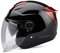 Galatée Motorradhelm für Erwachsene mit Sonnenblende, geeignet für Elektromotorräder, Motorroller und Cruiser. Verwenden Sie schlagfesten ABS- und EPS-Liner(Schwarz)