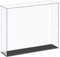 sourcing map Acryl-Vitrine, Kunststoffbox, Würfel-Aufbewahrungsbox, transparent, klein, staubdicht, 41 x 11 x 35,5 cm, für Sammlerstücke