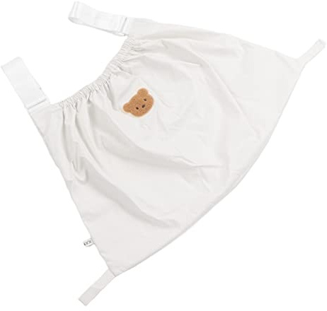 Kinderwagen Organizer, Wasserdichte Aufbewahrungstasche, Große Kapazität, Nylon, Beige, Waschbar, Reißfest, 69x38cm