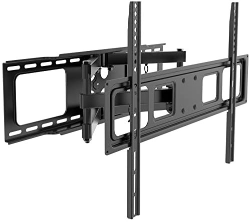Drall Soporte de Pared para TV de Doble Brazo Soporte Universal para TV - Giratorio inclinable Extensible - para TV LCD LED OLED 37-70 con VESA 200 300 400 - Negro Modelo: P50A