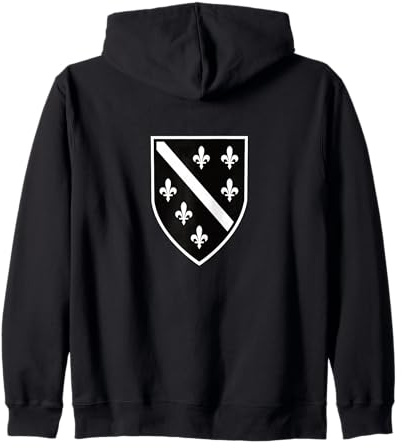 Bosnien Flagge & Bosnien Lilie - Stolzer Bosnier Bosnien Kapuzenjacke