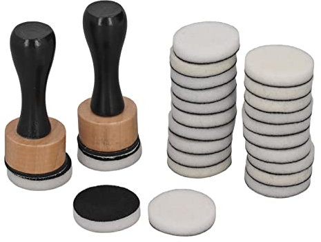 Ink Blending Tool with 24 Replacement Foam Pads and 2 Handle, Mini Brush Ink Paints Mixing Tool Auxiliary Dabber Stamps for Drawing Distressing Blending