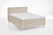 ATLANTIC home collection Boxbett inklusive Rost und H3 Federkernmatratze, Holz, Creme, 120 x 200 cm